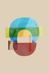 Bunte geometrische Balance