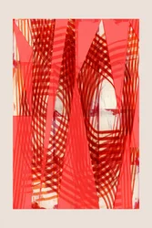 Dynamisches rotes Abstrakt