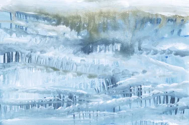 Eisige Blaue Landschaft