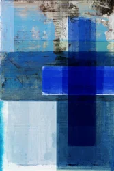 Indigoblaue Abstraktion