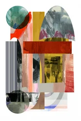 Moderne abstrakte Collage