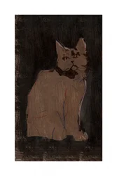 Stimmungsvolles Katzenporträt