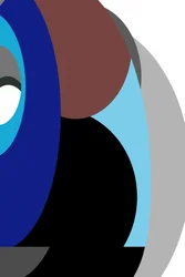 Überlappende blaue Formen