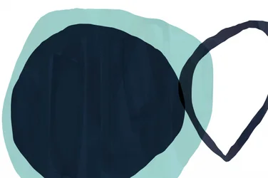 Überlappendes Tealblau