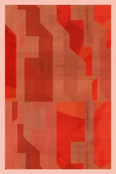 Rote geometrische Schichten