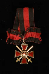 Band und Abzeichen des Ordens des Heiligen Wladimir, vierte Klasse, 19. Jahrhundert