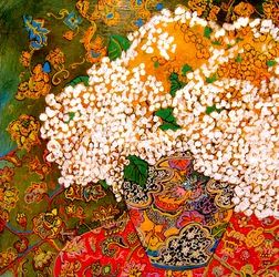 Blumen in chinesischer Vase, 2016