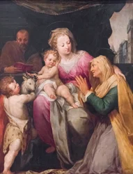 Heilige Familie mit der heiligen Anna und dem heiligen Johannes
