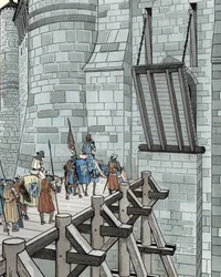 Hundertjähriger Krieg: Philippe VI. von Valois bittet um Asyl im Château de Broye (1346)