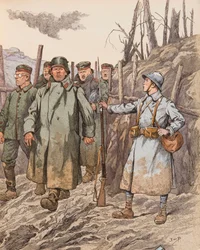 Blaubeere (junger Rekrut, der deutsche Gefangene während des Ersten Weltkriegs überwacht), Privatsammlung