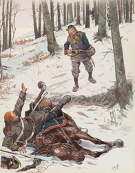 Jacques Marie Gaston Onfroy de Bréville, genannt JOB (1858-1931) - Der Moblot (Soldat der Mobilen Nationalgarde während des Krieges von 1870), Privatsammlung