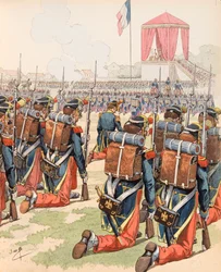 Messe im Lager von Chalon unter Napoleon III