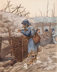 Der Brief des Pépère (Soldat in einem Schützengraben schreibt während des Ersten Weltkriegs an seine Familie)