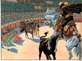 Ein Stierkampf in Spanien. Joachim Murat