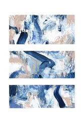 Moderne blaue Pinselstriche